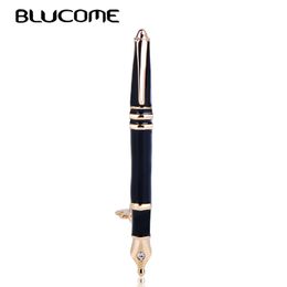 Lucome Latest Vivid Black Pen Shape Enamel Brooch Alloy Stationery Brooches For Women Men Suit Dress Bag Pin Decoration Jewelry Blucome L - fountain pen sword roblox