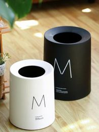 Simple Nordic trash can living room bedroom bathroom office creative home Japanese round room decoration
