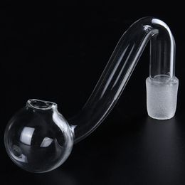 Glass Oil Burner Pipe 10mm Female Male for Water Pipe Bong Thick Pyrex Glass Oil Burner Pipes Cheap Glass Adapter Oil Nail Pipe