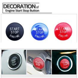 Car Accessories For BMW X6 E71 E72 X5 E70 X1 E84 X3 E83 Auto Engine Start Switch Button Replacable Decoration Circle Sticker270y