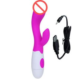 USB Rechargeable 30 Speed Dual vibration G-spot dildo vibrators for women clitoris stimulator vibrator sex toys sex products