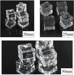 Acrylic simulation transparent square plastic grain crystal stone bar shooting props Party Supplies hot sell gifts