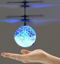 Flying Luminous Ball RC Kid's Flying Ball Anti-stress Drone Helicopter Infrared Induction Aircraft Remote Control Toys Gifts GB174