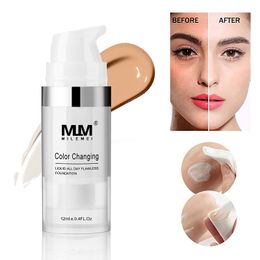New Color Changing Liquid Foundation Soft Matte Long Lasting Foundation Makeup Coverage Naturally Concealer Oil-Control Cream