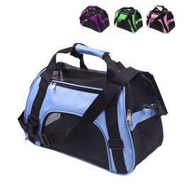 Portable Pet Carriers Bag Folding Puppy Kitten Carriers Bags Outgoing Travel Teddy Packets Breathable Small Pet Handbag Slings