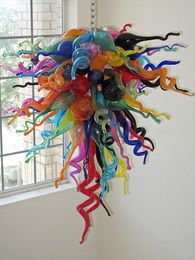 100% Mouth Blown CE UL Borosilicate Murano Glass Dale Chihuly Art Lighting Hall Hotel Lobby Chandelier