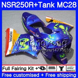 Injection For HONDA MC28 NSR250R 1994 1995 1996 1997 1998 1999 265HM.28 NSR250 R PGM4 NSR 250 250R 94 95 96 97 98 99 Fairing Movistar Blue