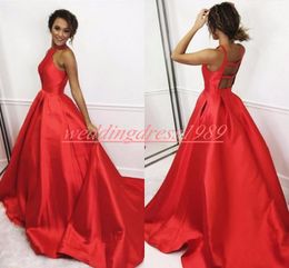 Simple Style Satin Backless Prom Dresses Keyhole Neck Juniors Party Gowns Long Evening Dress Juniors Special Occasion Celebrity Formal