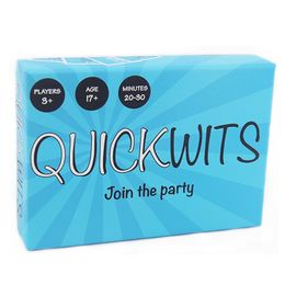 3 Styles Quickwits Adult Party Card Game A Fun and Social Adults Game Fast paced adult party game Trading Card Games