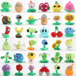 Plants vs Zombies Plush Toys 13-20cm Plants vs Zombies PVZ Plantas macio Plush Stuffed Toys Boneca figura do jogo brinquedo para crianças