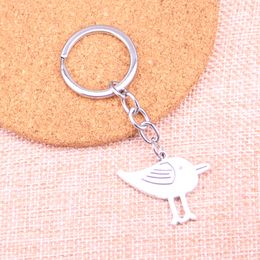 New Keychain 27*32mm double sided bird Pendants DIY Men Car Key Chain Ring Holder Keyring Souvenir Jewelry Gift
