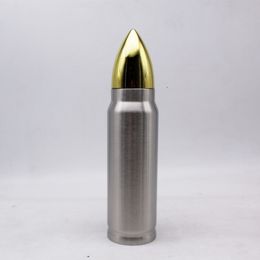 hot 500ml Bullet Flask Vacuum Water Bottle Insulated Cup Travel Large capacity Stainless Steel Missile Cup DrinkwarT2I5778