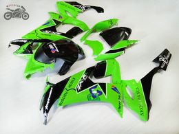 free custom chinese fairings kit for kawasaki ninja zx10r zxrr 20082011 green black abs motorcycle fairing parts zx 10r 0811 zx10r