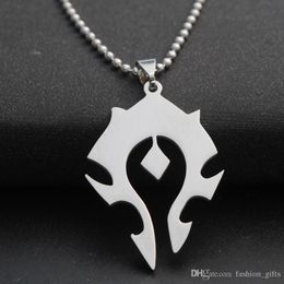 10pcs stainless steel World tribal logo charm pendant necklace symbol men and women game player popular Jewellery