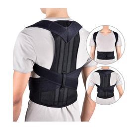 Back Posture Correction Shoulder Corrector Support Brace Belt Therapy Shoulder Lumbar Spine Brace Support Belt Adjustable Back Trainer