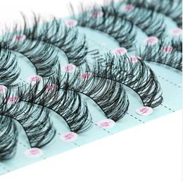 100 Pairs/Set Makeup 3D False Eyelashes Gorgeous Soft Long Cross Eye Lashes Fake Lashes Extension Make up Beauty Tools