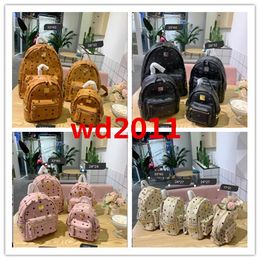 High Quality men and women's Leather tangerine Backpack lady backpacks Bags Fashion Women Men School Bags four size