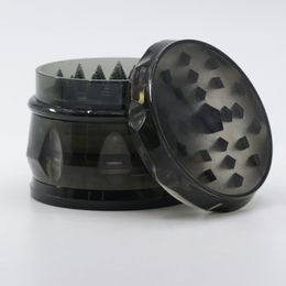 Newest Colourful 63mm Plastic Mini Herb Grinder Spice Drum Shape Miller Crusher High Quality Beautiful Unique Design Strongest Magnetic