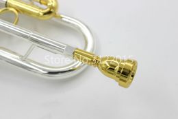 1PCS DENIS WICK Metal Mouthpiece For Bb Trumpet Gold Lacquer Silver Plated Musical Instrument Accessories Nozzle Size 7C 5C 3C 1.5C