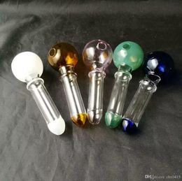 Short straight pot Wholesale Glass Hookah, Glass Water Pipe Fittings, Free Shipping