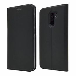 Card Holder Magnetic Full Body Solid PU Leather Case for Xiaomi Pocophone F1