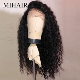 full lace human hair wigs pre plucked with baby hair water wave full lace wig brazilian remy glueless 150