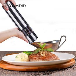 Stainless Steel Electric Salt and Pepper Mill Spice Grinder Muller Kitchen Tool Cooking Tool Accessories Pepper Grinder