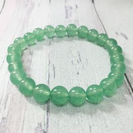 MG0336 8 mm Green Aventurine Bracelet Best Yoga Spiritual Gift for Women Balance Wrist Mala Yoga Beads Bracelet