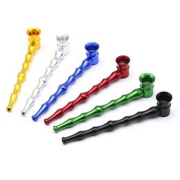 Colourful Aluminium Alloy Portable Removable Mini Smoking Tube Innovative Design Herb Tobacco Handpipe Philtre Holder Hot Cake DHL Free