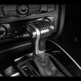 Наклейка из углеродного волокна, Стайлинг автомобиля, консоль, ручка переключения передач, рамка, наклейка для Audi A3 A4 A5 A6 A7 Q2 Q5 Q7 S3 S4 S5 S6 S72009