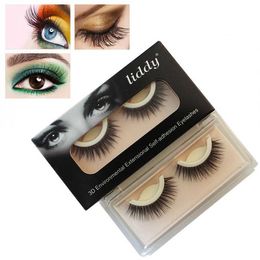 3D Mink False Eyelashes Extension Reusable Self-Adhesive Natural Curly Eyelashes Self Adhesive Eye lashes Makeup Tools J1053