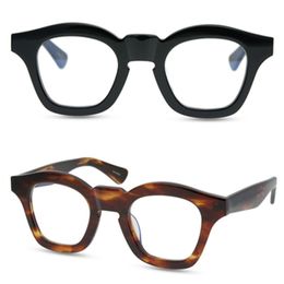 Men Optical Glasses Frame Brand Eyeglass Thick Spectacle Frames Vintage Fashion Eyewearfor Male The Mask Handmade Myopia Eyeglasses with Box