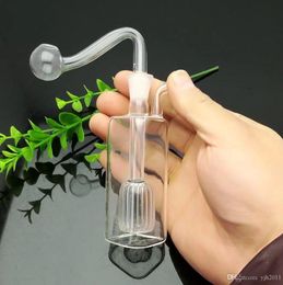 Square tube Mini glass water bottle Glass Bbong Wwater Pipe Titanium nail grinder, Glass Bubblers For Smoking Pipe Mix Colours