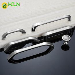 2Pcs Modern simple American handle European cabinet drawer chest door handle invisible dark single-hole hardware