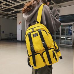 Designer-School bag female Korean version of high school 2019 new campus versatile shoulder bag college backpack ins wind travel bag