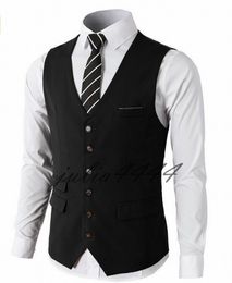 2019 New Satin Groom Vests Custom Made Vest For Farm Wedding Slim Fit Suit Waistcoat Plus Size Wedding Tuxedo Vest