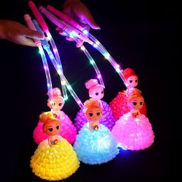 LED Flash Doll Lamp Confused Baby Doll Light Glowing Princess Doll Lantern Child Kids Toy School Gift Wedding Birthday Decoration