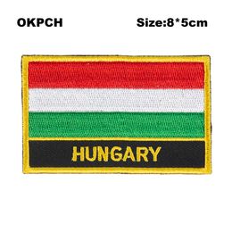 Free Shipping 8*5cm Hungary Shape Mexico Flag Embroidery Iron on Patch PT0194-R