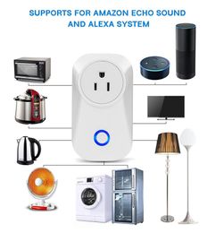 Smart Wifi Socket Outlet Power US Plug Home Electronic Auto works with Alexa Echo for Household Electrical Phone APP Remote Control Timing