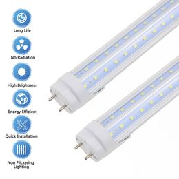 T8 LED Bulbs 4 Foot, 80 Watt Replacement (36W), 4FT LED Light Tube, 6000K, Dual End Ballast Bypass, Clear Cover, 25 Pack