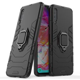Ring Holder Kickstand Cover Case Armour Rugged Dual Layer For Samsung Galaxy A10 A70 A2 CORE A21S A11 M21 M31 A41 A70E A01 CORE 50PCS