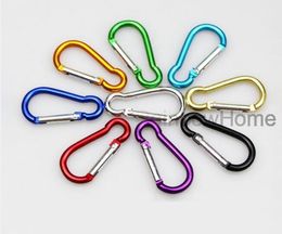 Carabiner Ring Keyrings Key Chain Outdoor Sports Camp Snap Clip Hook Keychains Hiking Aluminium Metal Stainless