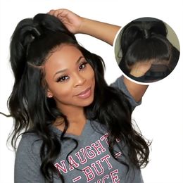 360 Lace Frontal Wig Lace Front Human Brazilian Body Wave Preplucked Lace Wigs For Women 150%density for sale