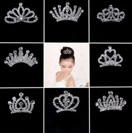 New Korean version of children's small crown hair clip accessories cartoon fashion girl crystal headdress hairpin