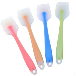 50pcs Silicone Cream Baking Scraper Nylon Non-Stick Butter Spatula Translucent Chocolate Cake Spreader Kitchen Cook Tool