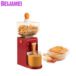 BEIJAMEI Household Peanut Butter Machine Paste Jam Electric Cashew nuts, Almonds, Hazelnuts Grinder for Food