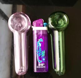 Colour generation logo pipe Wholesale Glass Bongs Accessories, Glass Water Pipe Smoking, Free Shipping