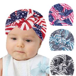 New Baby American flag hair band Colour infant donut Headwrap girls boys hair accessories Newborn Print Headband