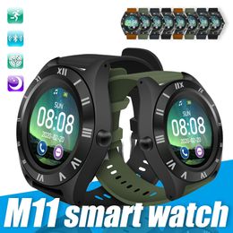 -M11 Sports relógio inteligente Bluetooth relógio inteligente TFT Motor Smartwatch Com pedômetro Camera For Man Mulheres Outdoor usar na caixa