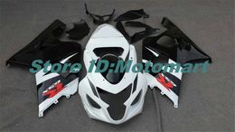 Motorcycle Fairing kit for SUZUKI GSXR600 750 K4 04 05 GSXR 600 GSXR 750 2004 2005 white black Fairings set SF77